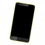 Camera Lens Glass with Frame for Nokia Lumia 1320 Yellow