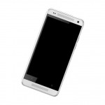 Camera Lens Glass with Frame for HTC One mini Silver