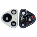 Camera Lens Glass With Frame For Huawei Pura 70 White By - Maxbhi Com