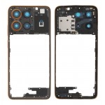 Middle Frame Ring Only For Motorola Moto G15 Orange By - Maxbhi Com