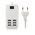 6 Port Multi USB HighQ Fast Charger for Coolpad Mega 5M - Maxbhi.com
