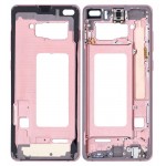 LCD Frame Middle Chassis for Samsung Galaxy S10 Plus - Orange by Maxbhi.com