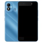 Back Panel Cover For Itel A33 Plus Blue - Maxbhi Com