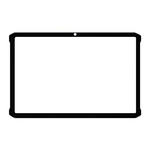 Replacement Front Glass For Ulefone Armor Pad 5 Ultra Black By - Maxbhi Com