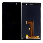 Lcd With Touch Screen For Huawei Ascend P7 Black By - Maxbhi Com
