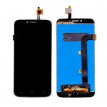 LCD with Touch Screen for Karbonn Quattro L50 Brown