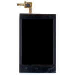 Lcd With Touch Screen For Lava 3g 415 Black By - Maxbhi Com