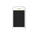 Lcd With Touch Screen For Zears Z555 Verve White By - Maxbhi.com