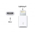 Micro Usb To 8 Pin Lightning Converter For Apple Iphone 5 5g - Maxbhi Com