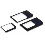 Sim Adapter For Apple iPhone Micro Sim to Regular Sim Black & White