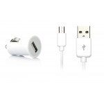 Car Charger for Micromax Canvas XL A119 with USB Cable