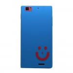 Smiley Back Case for Lenovo K900 Sky Blue