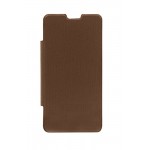 Flip Cover For Intex Aqua Y2 Ips Brown By - Maxbhi.com