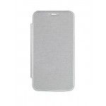 Flip Cover For Lava Iris 404 Flair Silver By - Maxbhi.com