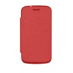 Flip Cover For Lava Iris 401 Red By - Maxbhi.com