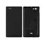 Back Panel Cover For Sony Xperia Miro St23i Black - Maxbhi Com
