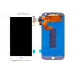 Lcd With Touch Screen For Moto G4 Plus 32gb White By - Maxbhi Com