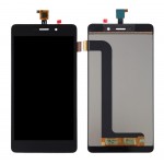 Lcd With Touch Screen For Wiko Pulp Fab 4g Black By - Maxbhi Com