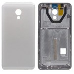 Back Panel Cover For Meizu Pro 6 Plus Silver - Maxbhi Com