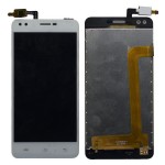 Lcd With Touch Screen For Lava X19 White By - Maxbhi Com