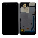 Lcd With Touch Screen For Lava A44 Black By - Maxbhi Com