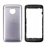 Back Panel Cover For Moto E4 Grey - Maxbhi Com