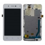 Lcd With Touch Screen For Lava A44 White By - Maxbhi Com
