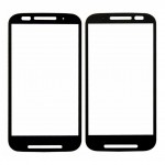 Replacement Front Glass For Motorola Moto E Dual Sim Xt1022 Black By - Maxbhi Com