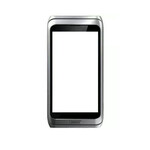 Replacement Front Glass For Nokia E7 Grey By - Maxbhi.com