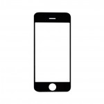 Replacement Front Glass For Apple Iphone White By - Maxbhi Com