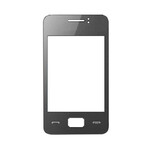Replacement Front Glass For Samsung Rex 80 S5222r Black By - Maxbhi.com