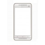 Replacement Front Glass For Hitech Amaze S1 Silver By - Maxbhi.com