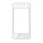 Replacement Front Glass For Adcom Ikon 4 White By - Maxbhi.com