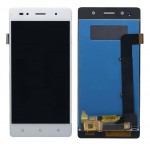 Lcd With Touch Screen For Lava Z80 White By - Maxbhi Com