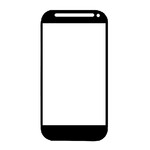 Replacement Front Glass For Htc One Sv C520e White By - Maxbhi.com