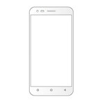 Replacement Front Glass For Intex Aqua 4.5 Pro White By - Maxbhi.com