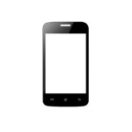 Replacement Front Glass For Celkon A15 Campus Black By - Maxbhi.com