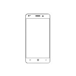 Replacement Front Glass For Videocon Thunder One V45bd Silver By - Maxbhi.com