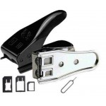 Dual Sim Cutter For Apple iPad 4 With Adapter Black