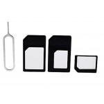 Sim Adapter For Apple iPhone 4, 4G Nano Sim to Micro Sim / Regular Sim