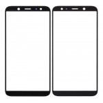 Replacement Front Glass For Samsung Galaxy A6 Plus 2018 Black By - Maxbhi Com