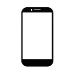 Replacement Front Glass For Tecmax T600 Black By - Maxbhi.com