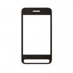 Replacement Front Glass For Rage Orbit Black By - Maxbhi.com