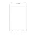 Replacement Front Glass For Ktouch A11 Black By - Maxbhi.com