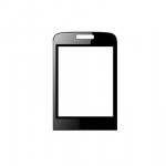 Replacement Front Glass For Glx W33 Black By - Maxbhi Com