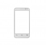 Replacement Front Glass For Alcatel Pop D3 Red By - Maxbhi.com