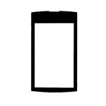 Replacement Front Glass For Nokia Asha 306 Silver By - Maxbhi Com