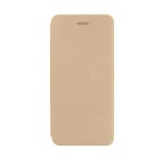 Flip Cover For Panasonic Eluga Ray 500 Black Champagne Gold By - Maxbhi Com
