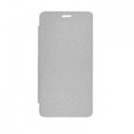 Flip Cover For Micromax Canvas Spark A380 Silver By - Maxbhi Com