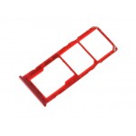 Sim Card Holder Tray For Huawei Y7 2019 Red - Maxbhi Com